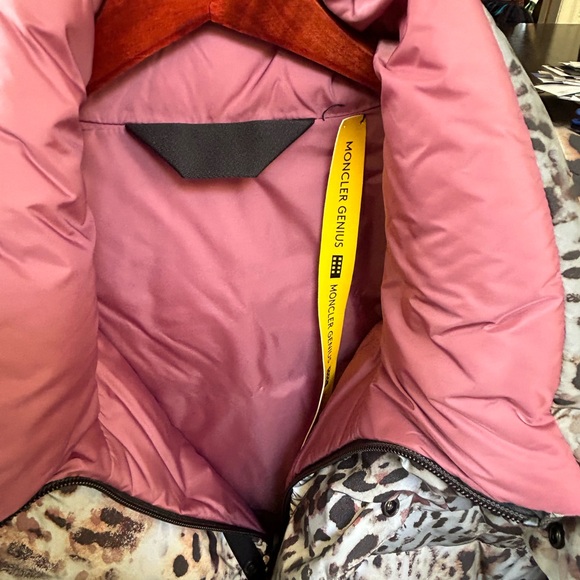 Moncler down ski coat jacket nwt size 3 leopard - Picture 8 of 9